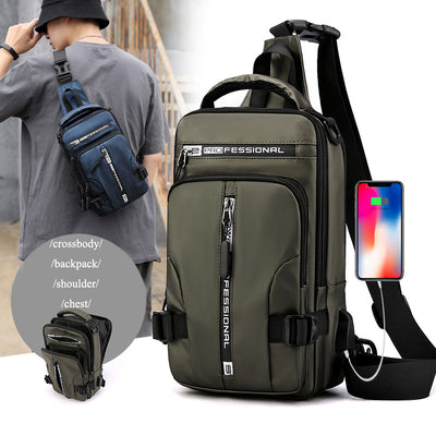 Crossbody Bags Men Multifunctional Backpack Shoulder Chest Bags - Breakout Baby